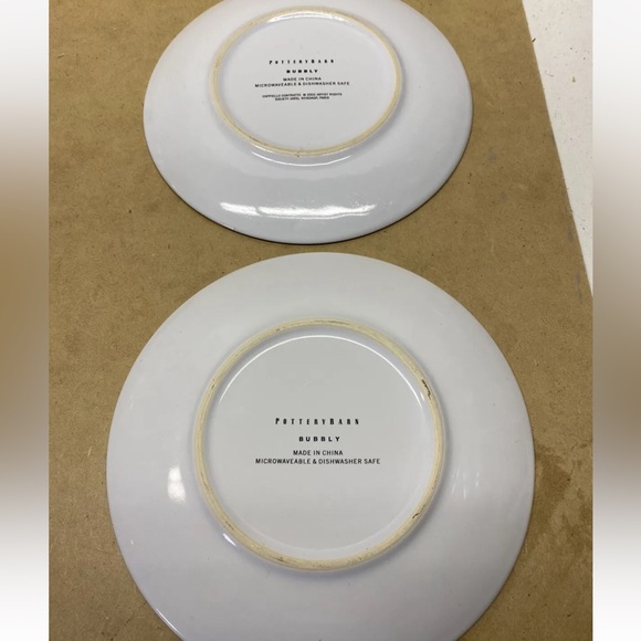 pottery barn bubbly plates Lot Of 2 - Picture 2 of 7